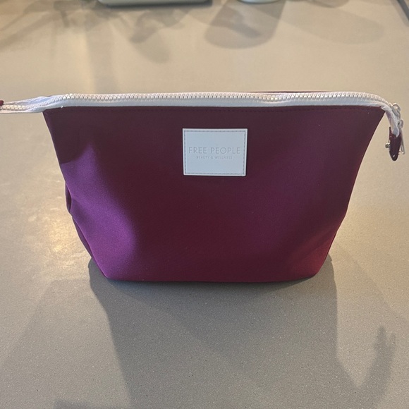 Free People Deep Red Cosmetic Pouch - Picture 1 of 5